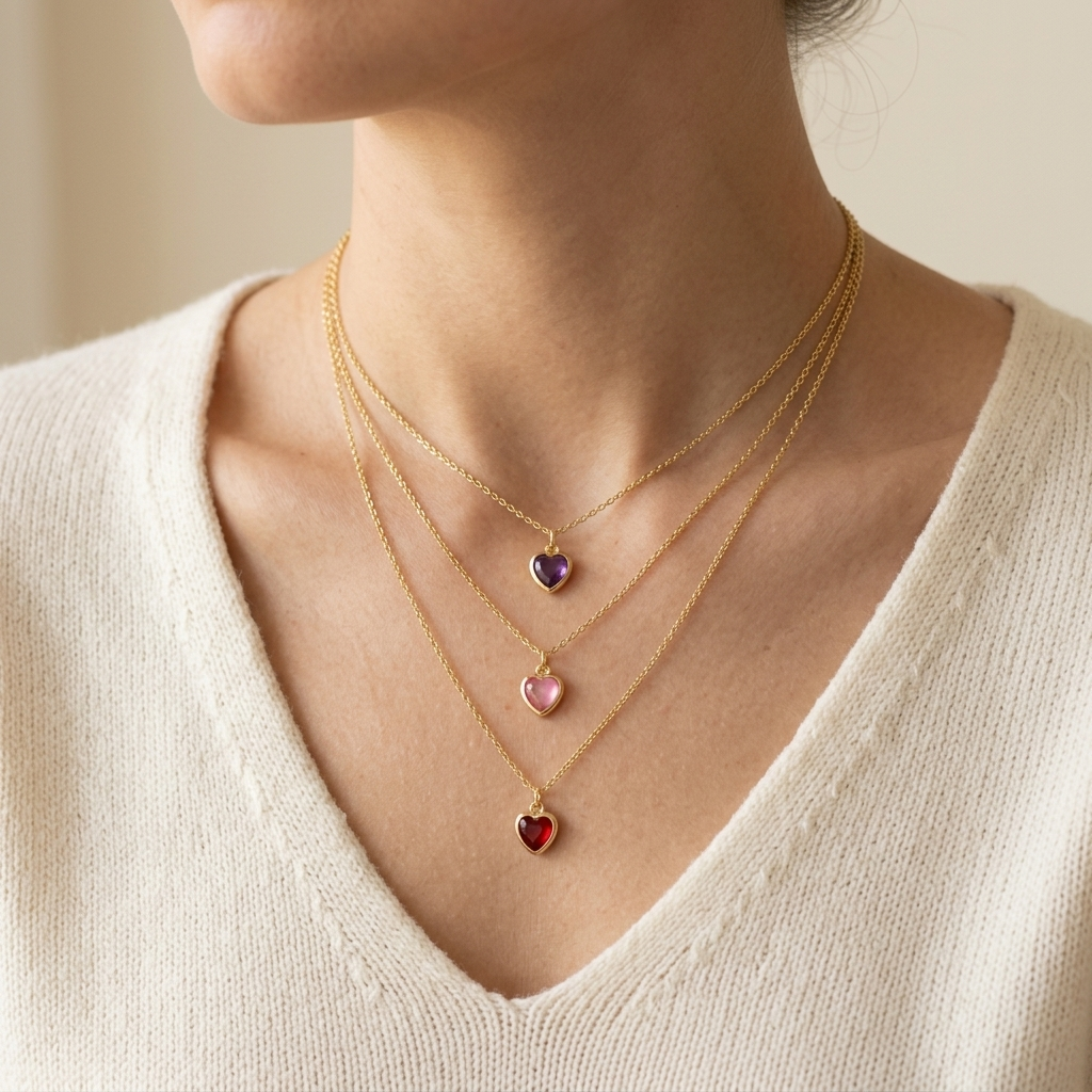 Handmade Customizable Glass Crystal Pendant Necklace