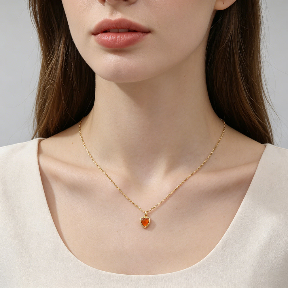Handmade Customizable Glass Crystal Pendant Necklace