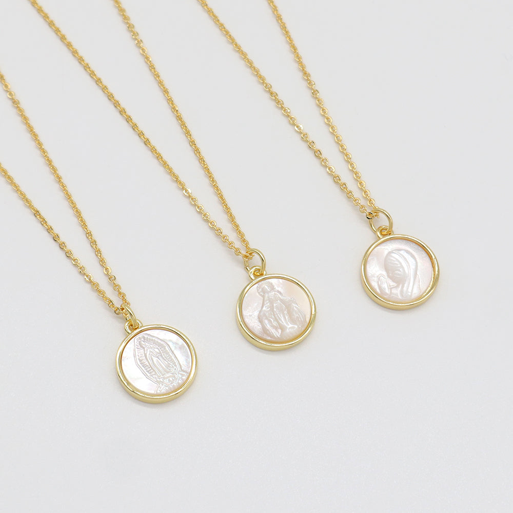 Handmade Customizable Shell Pendant Necklace With 925 Sterling Silver