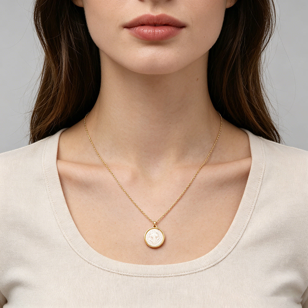 Handmade Customizable Shell Pendant Necklace With 925 Sterling Silver