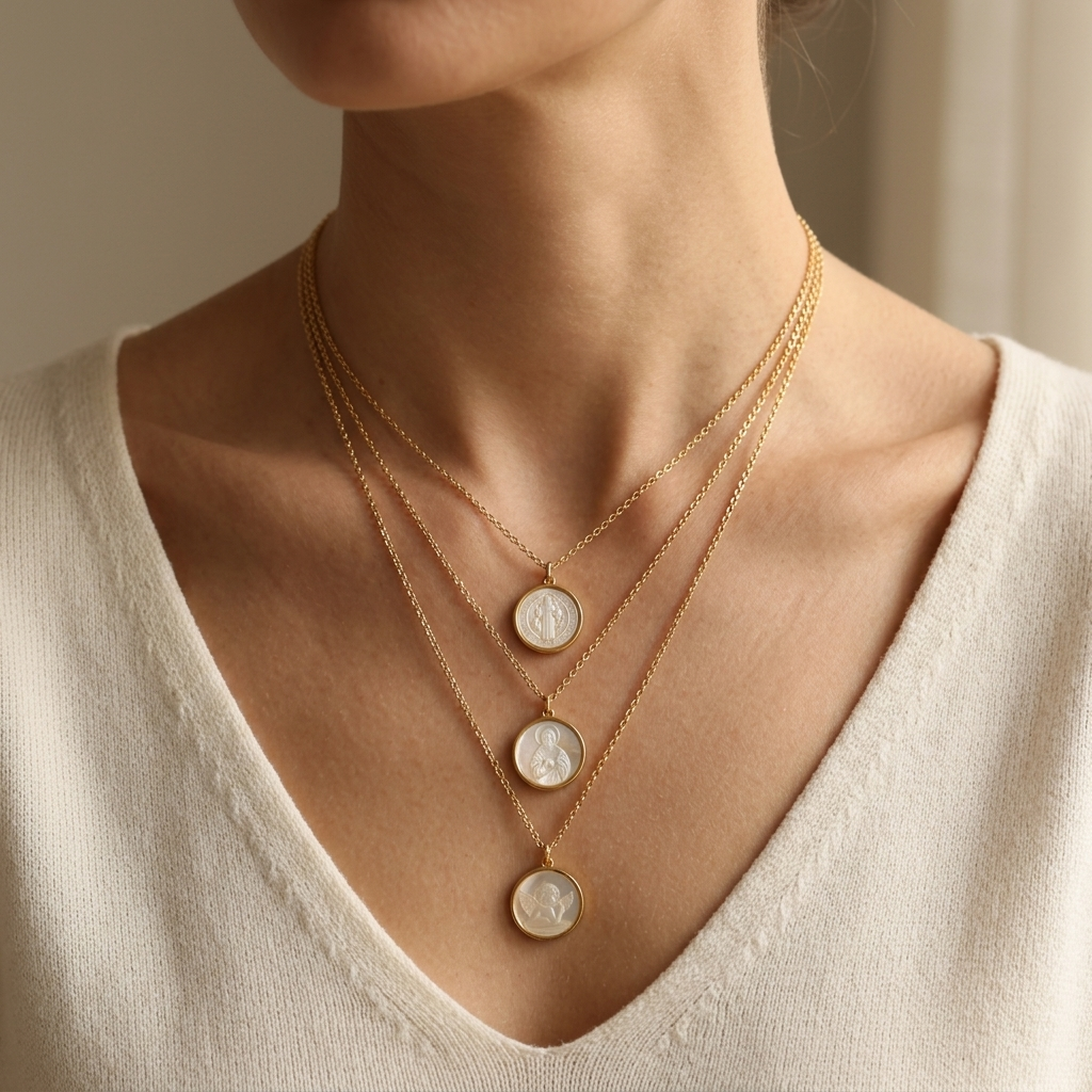Handmade Customizable Shell Pendant Necklace With 925 Sterling Silver