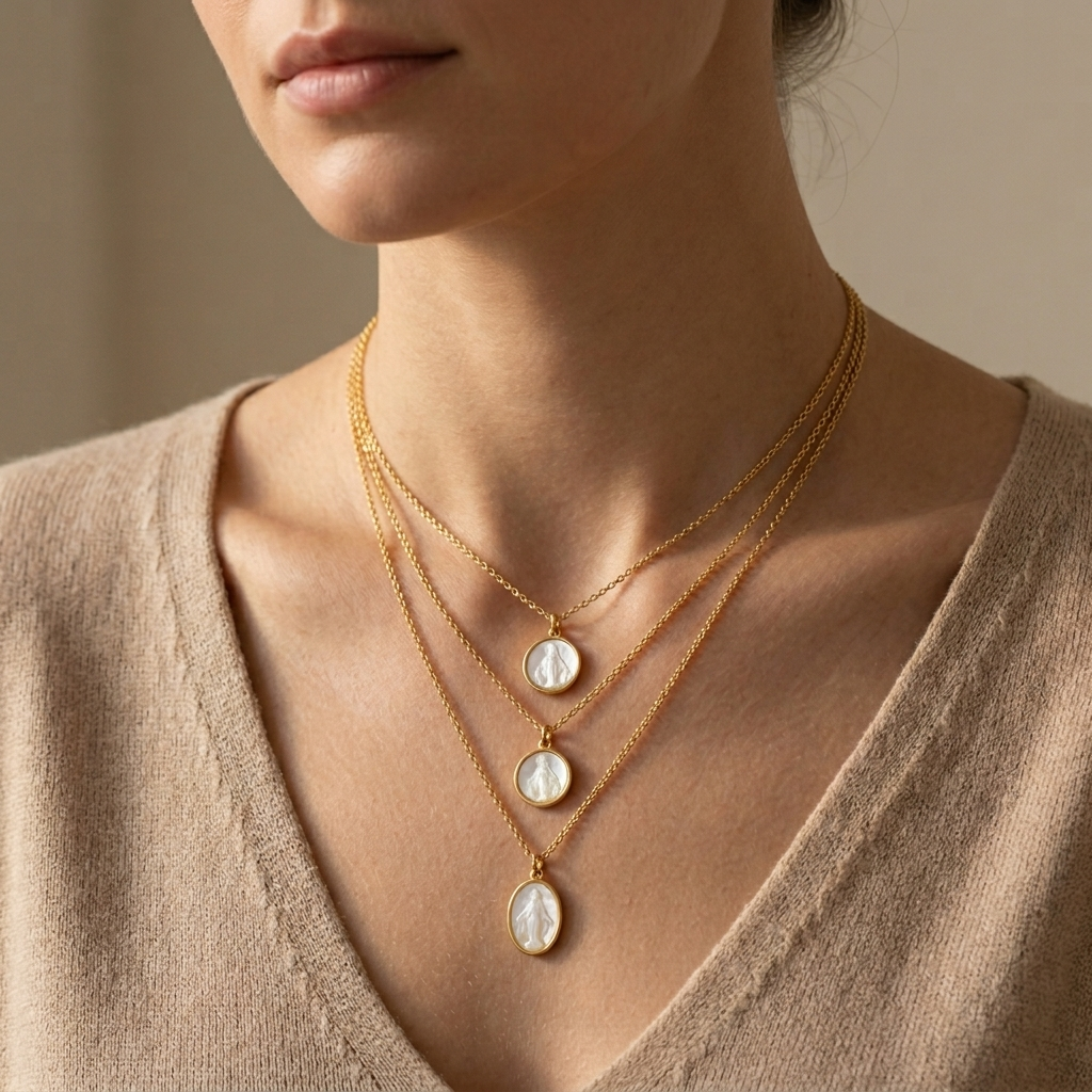 Handmade Customizable Shell Pendant Necklace With 925 Sterling Silver