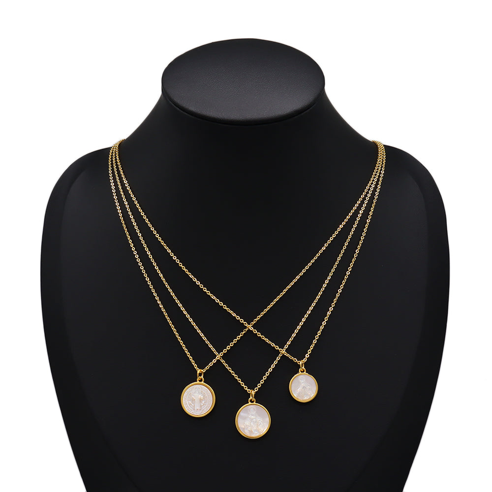 Handmade Customizable Shell Pendant Necklace With 925 Sterling Silver