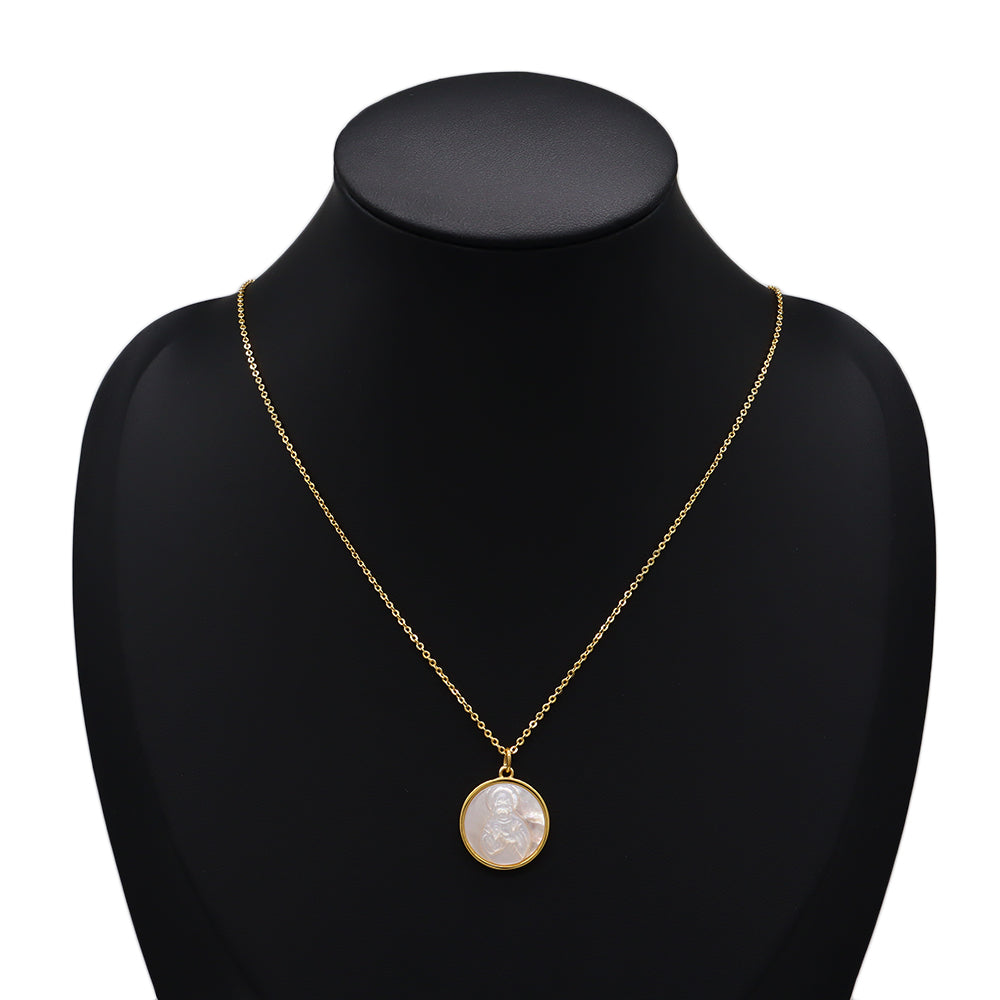 Handmade Customizable Shell Pendant Necklace With 925 Sterling Silver