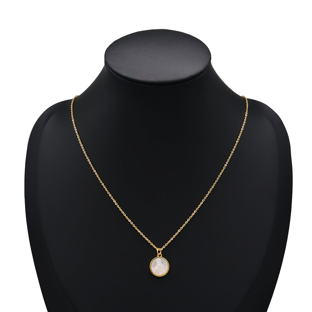 Handmade Customizable Shell Pendant Necklace With 925 Sterling Silver