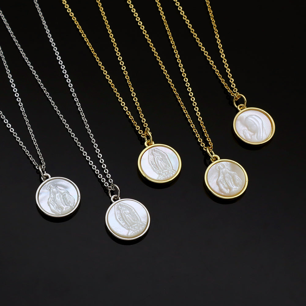 Handmade Customizable Shell Pendant Necklace With 925 Sterling Silver