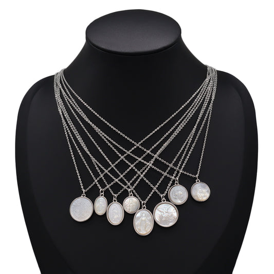 Handmade Custom Shell Pendant Necklace With 925 Sterling Silver