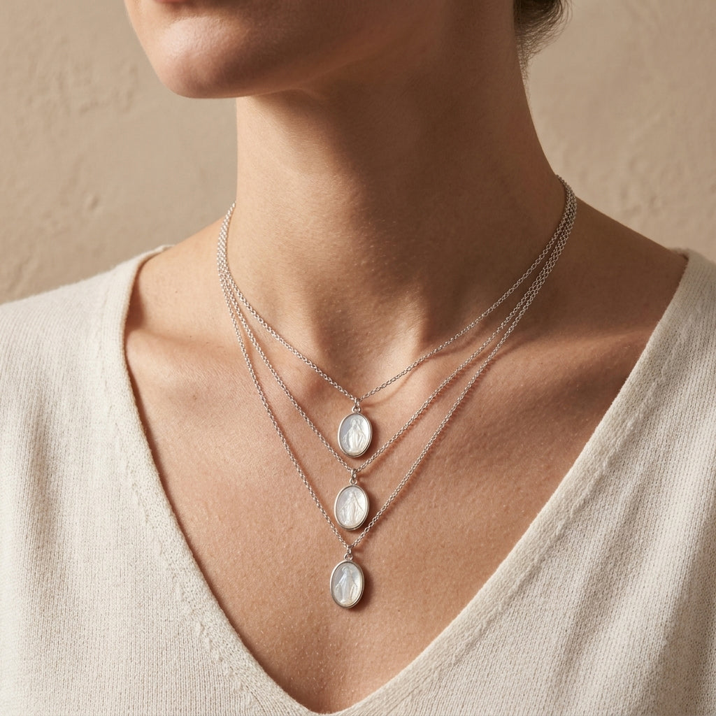 Handmade Custom Shell Pendant Necklace With 925 Sterling Silver