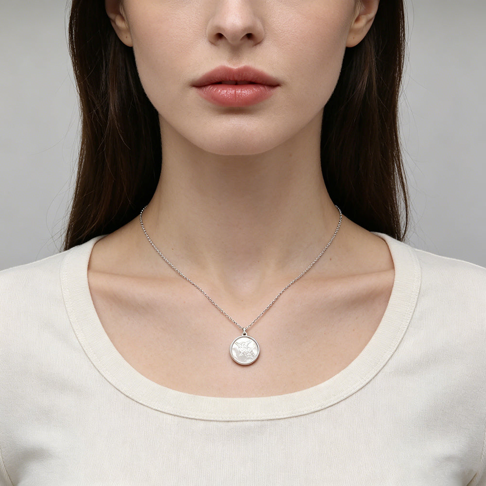 Handmade Custom Shell Pendant Necklace With 925 Sterling Silver