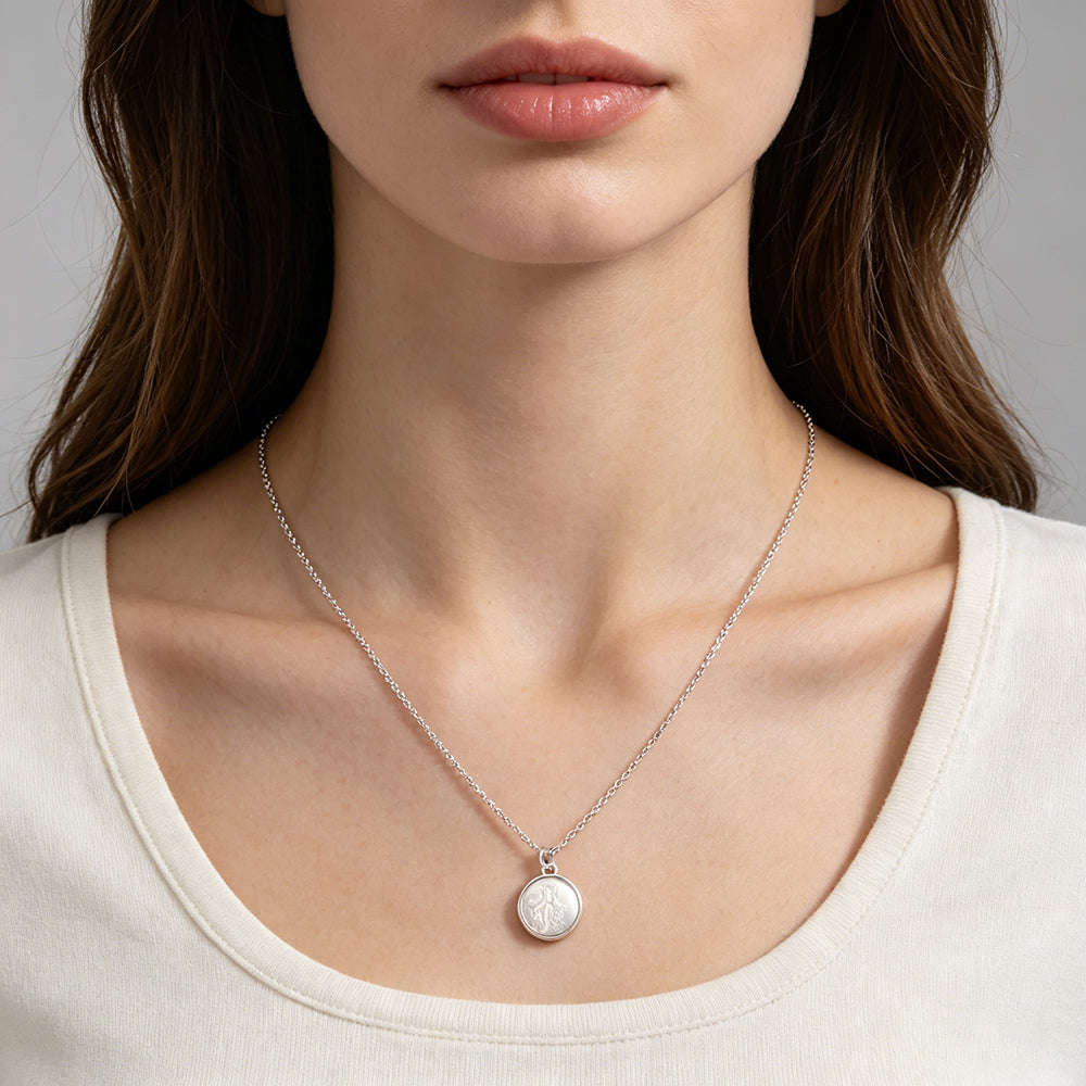 Handmade Custom Shell Pendant Necklace With 925 Sterling Silver