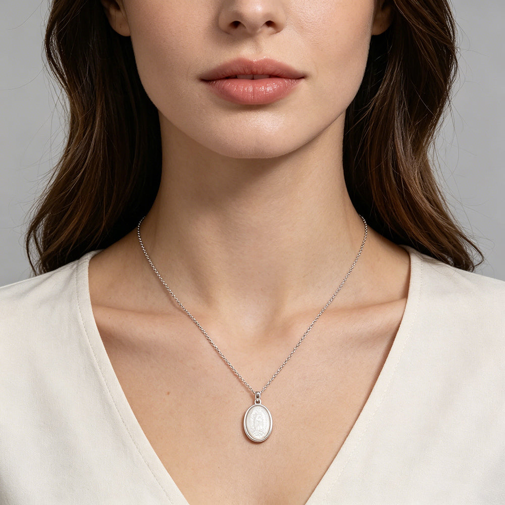 Handmade Custom Shell Pendant Necklace With 925 Sterling Silver