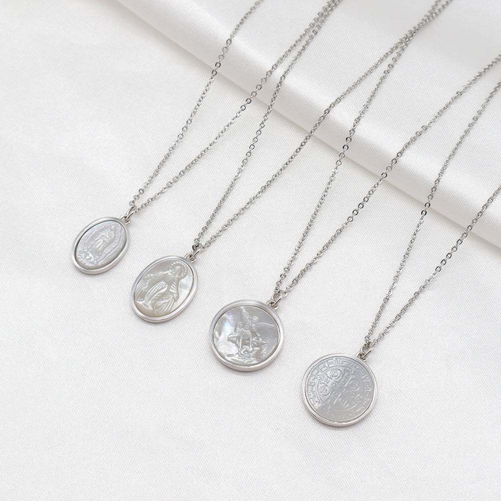 Handmade Custom Shell Pendant Necklace With 925 Sterling Silver