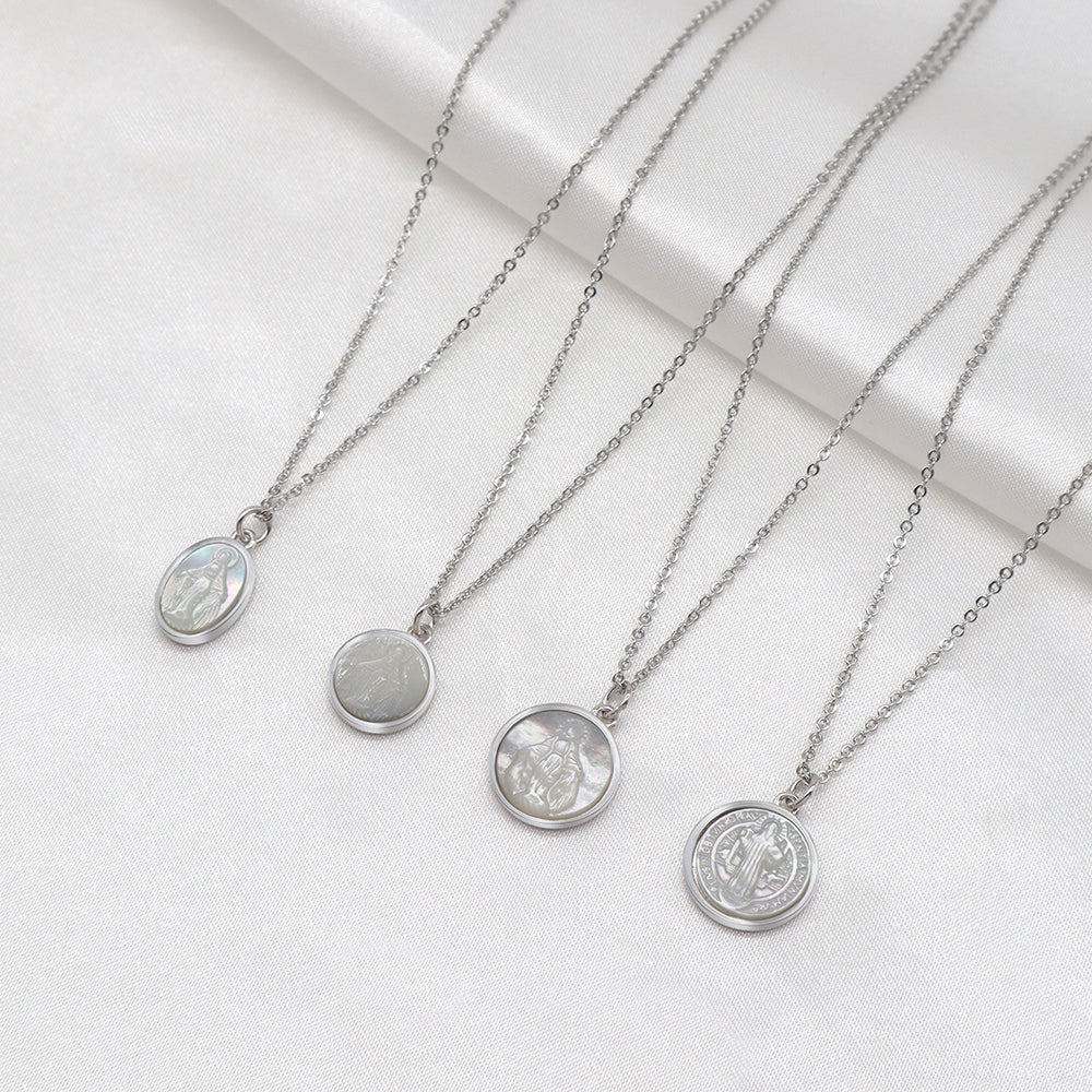 Handmade Custom Shell Pendant Necklace With 925 Sterling Silver