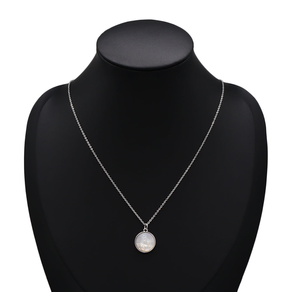 Handmade Custom Shell Pendant Necklace With 925 Sterling Silver