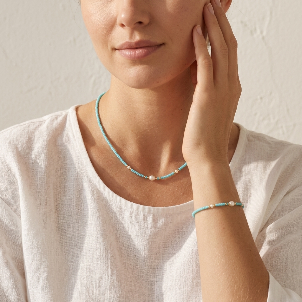Handmade Customizable Natural Stone Miyuki Beads Bracelet With Fresh Water Pearl