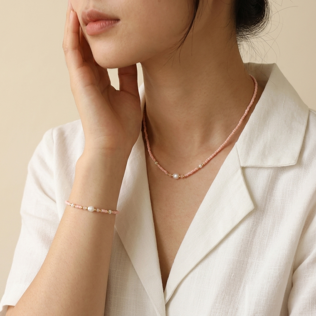 Handmade Customizable Natural Stone Miyuki Beads Bracelet With Fresh Water Pearl