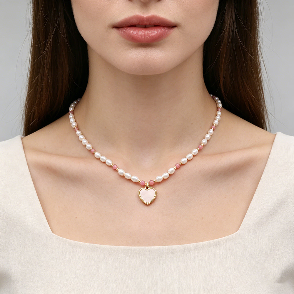 Handmade Customizable Natural Stone Necklace With Pendant