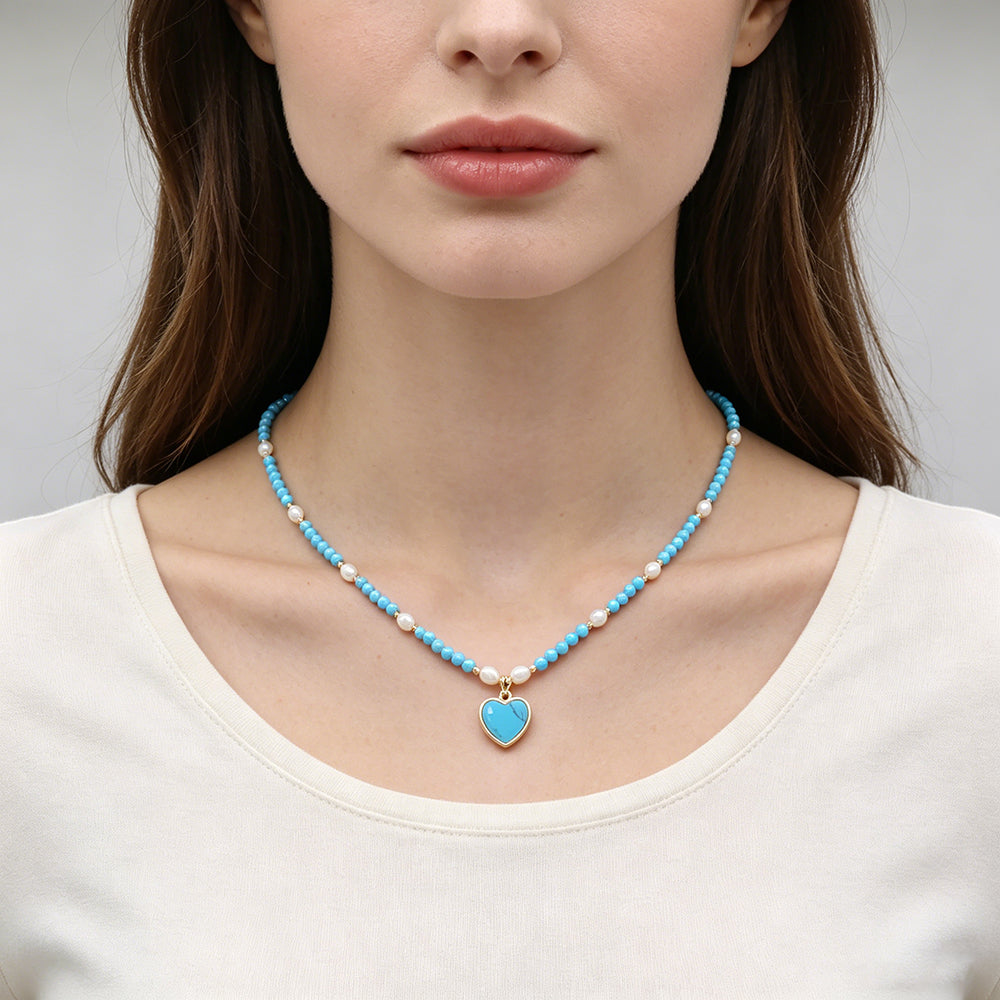 Handmade Customizable Natural Stone Necklace With Pendant