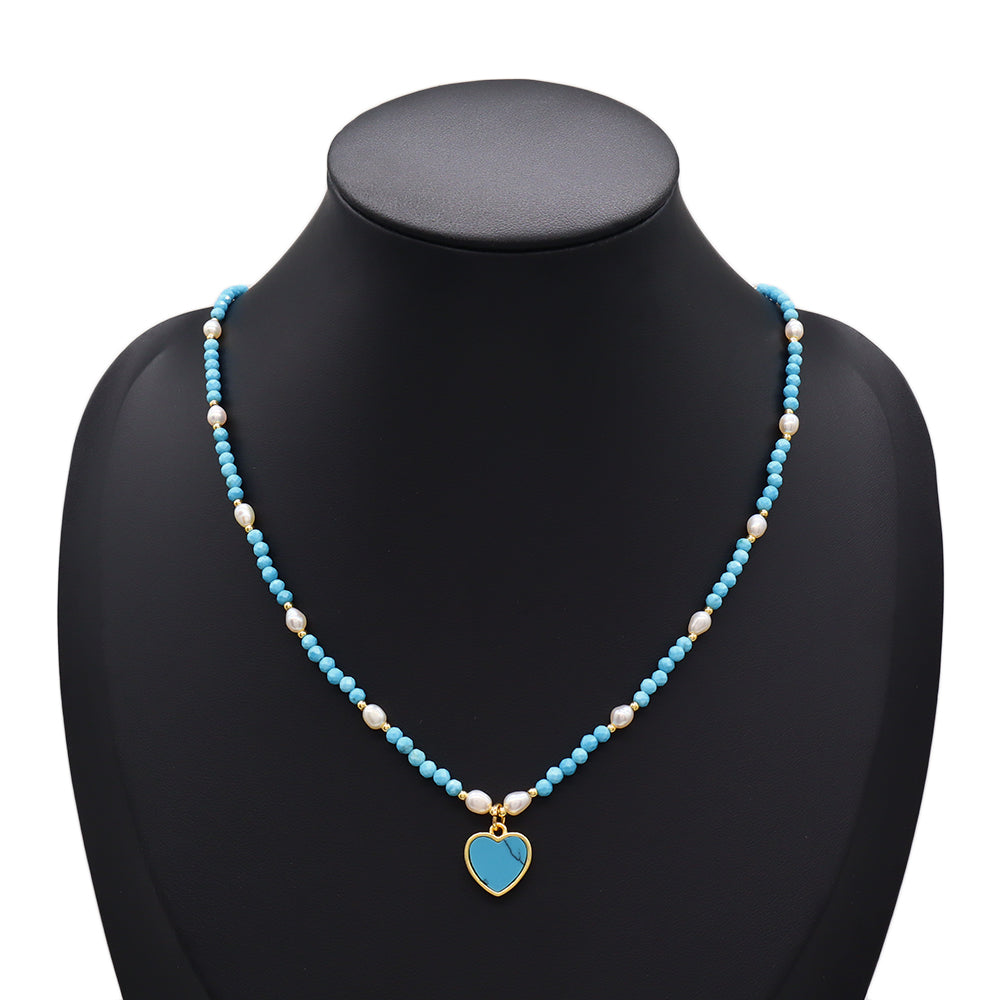 Handmade Customizable Natural Stone Necklace With Pendant