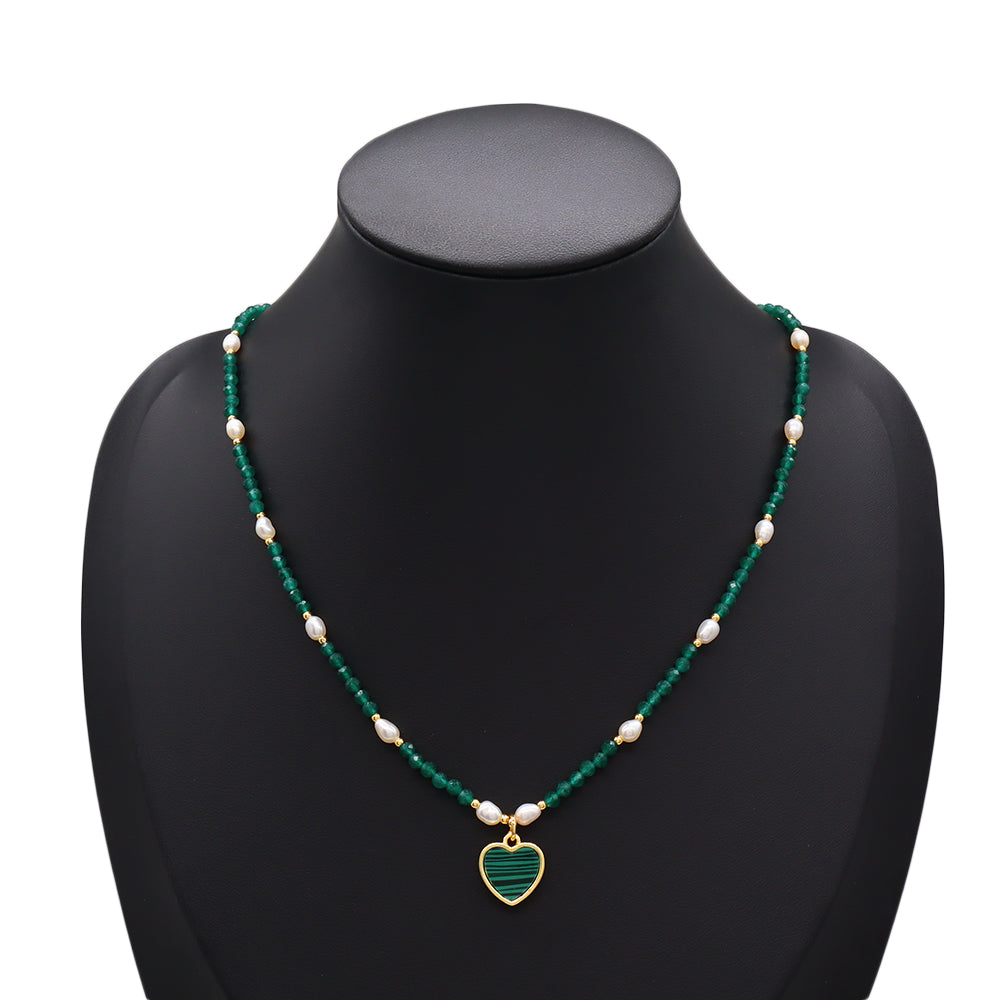 Handmade Customizable Natural Stone Necklace With Pendant