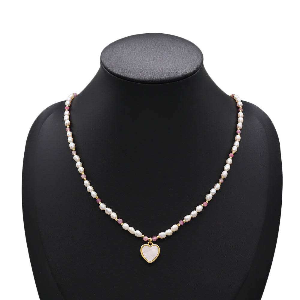 Handmade Customizable Natural Stone Necklace With Pendant