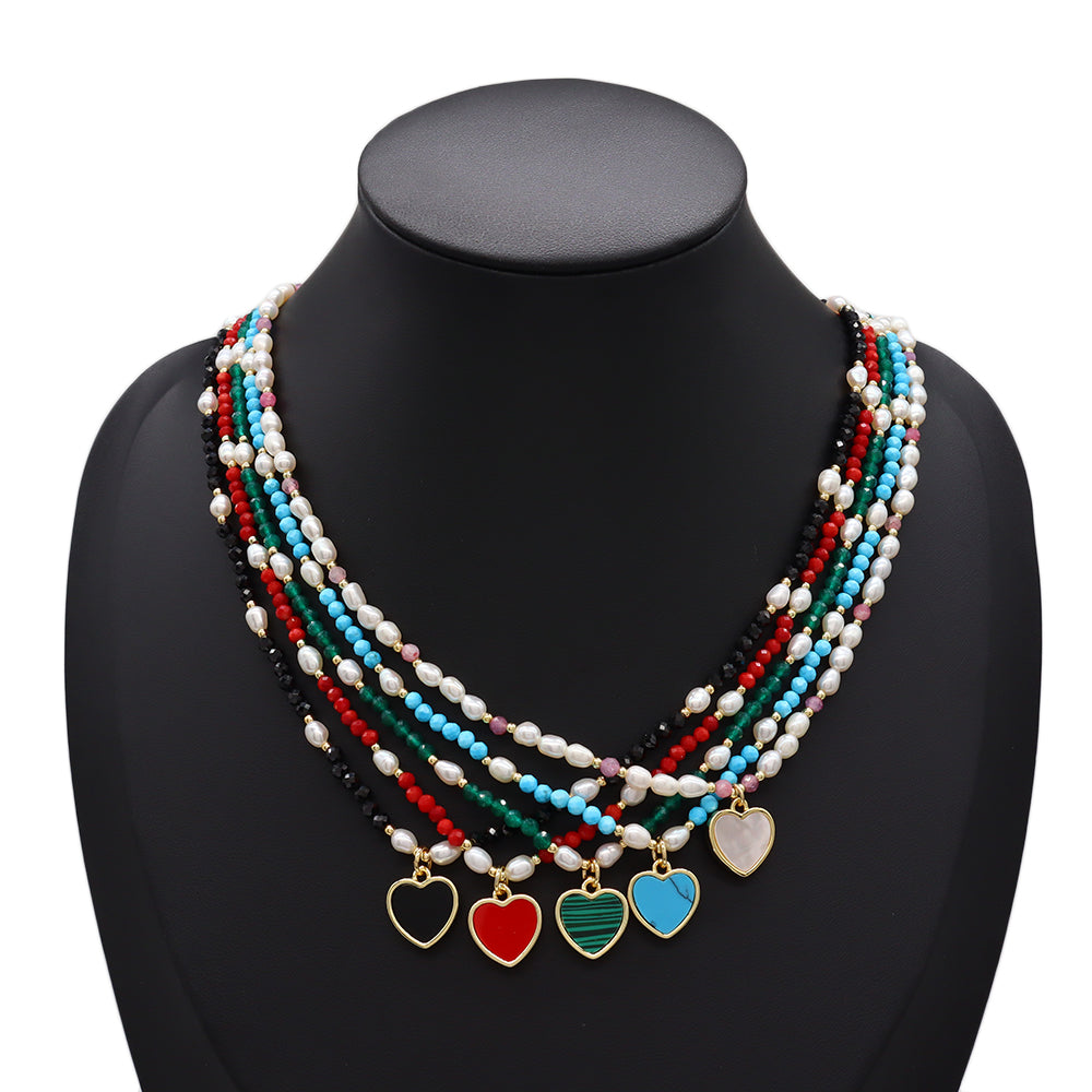 Handmade Customizable Natural Stone Necklace With Pendant