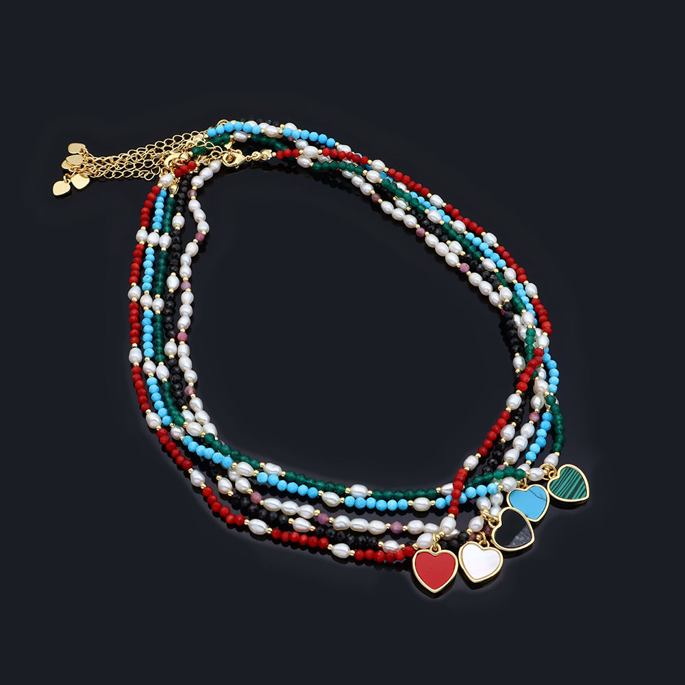 Handmade Customizable Natural Stone Necklace With Pendant