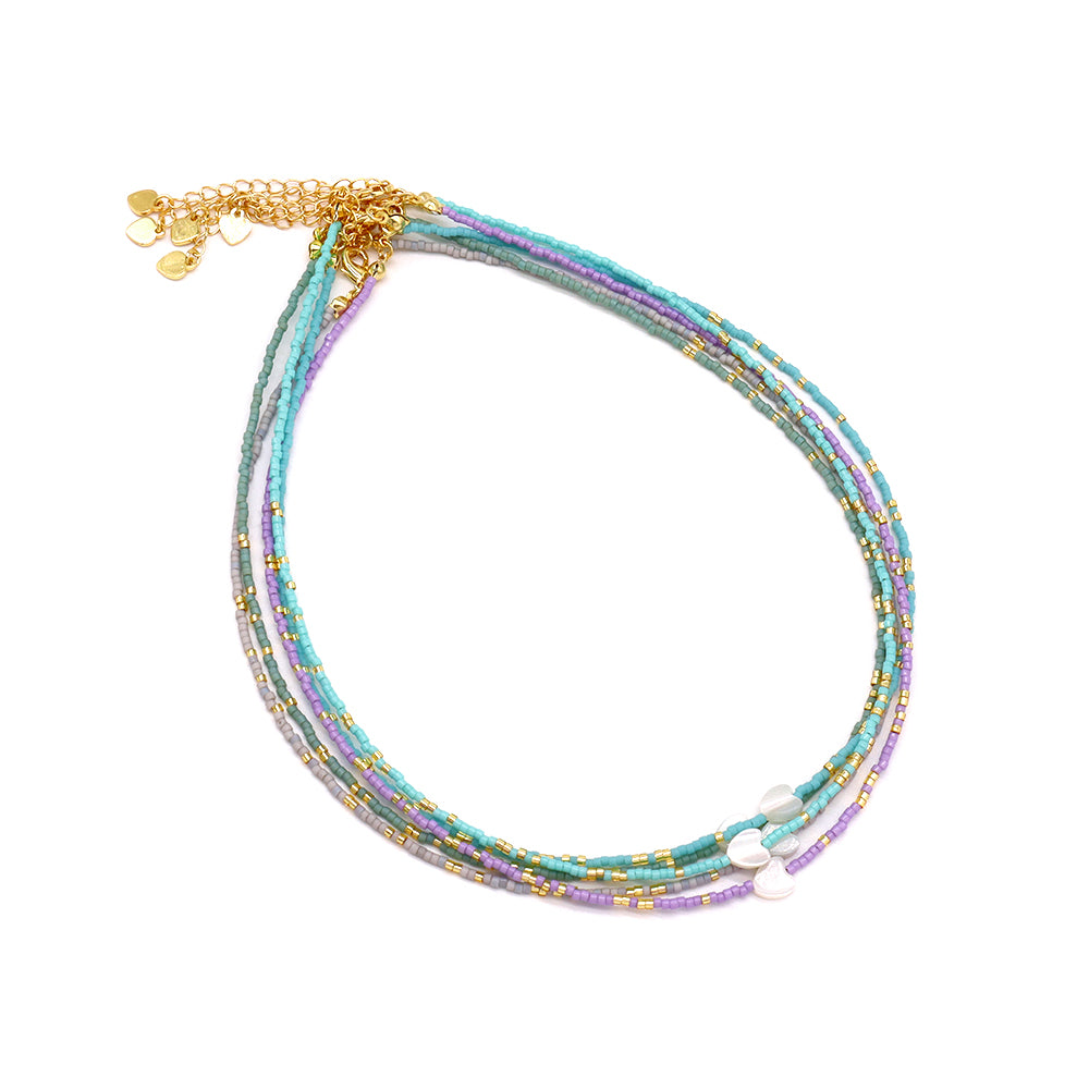 Handmade Customizable Miyuki Beads Necklace With Shell Charm