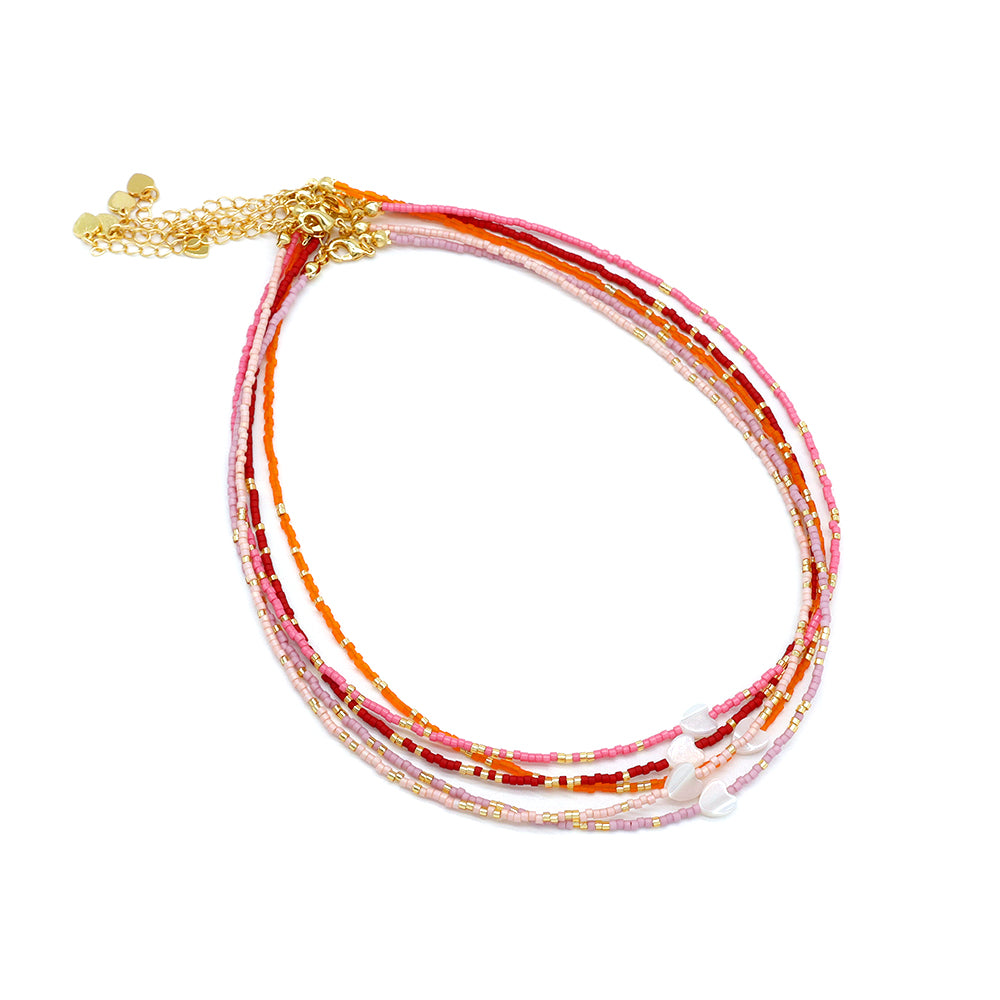 Handmade Customizable Miyuki Beads Necklace With Shell Charm