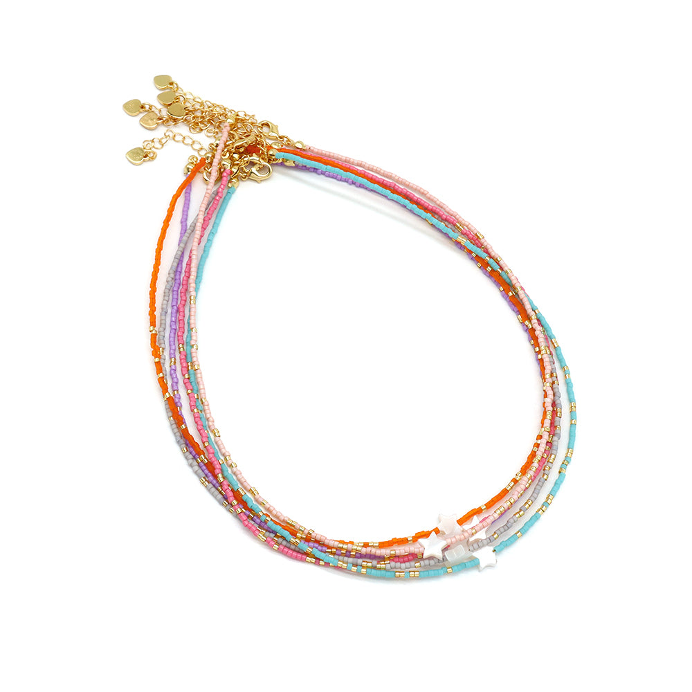 Handmade Customizable Miyuki Beads Necklace With Shell Charm