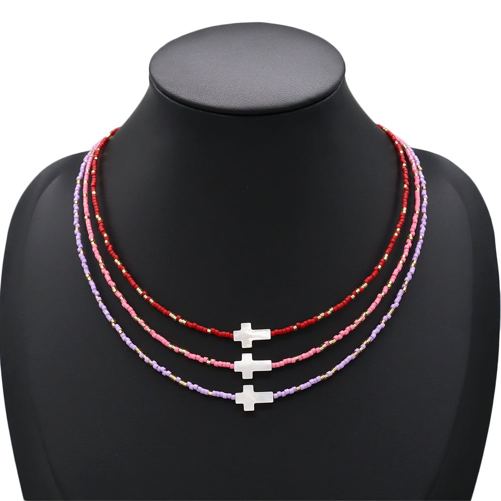 Handmade Customizable Miyuki Beads Necklace With Shell Charm