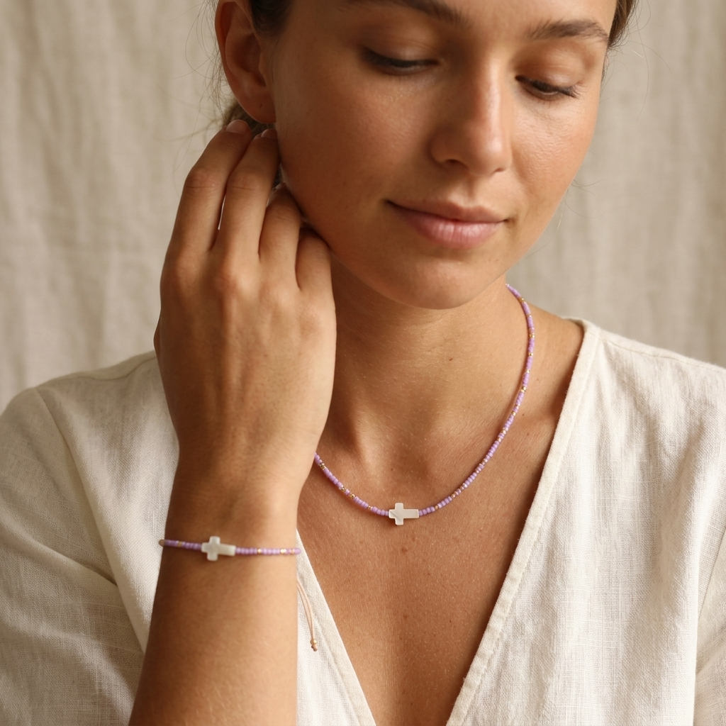 Handmade Customizable Miyuki Beads Necklace With Shell Charm