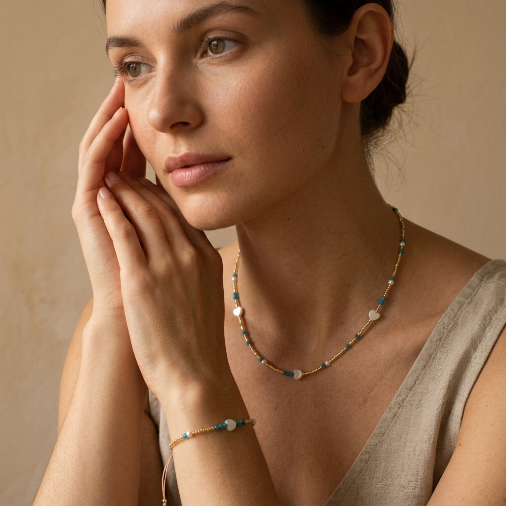 Handmade Customizable Miyuki Beads Necklace With Natural Stone Beads Fresh Water Pearl
