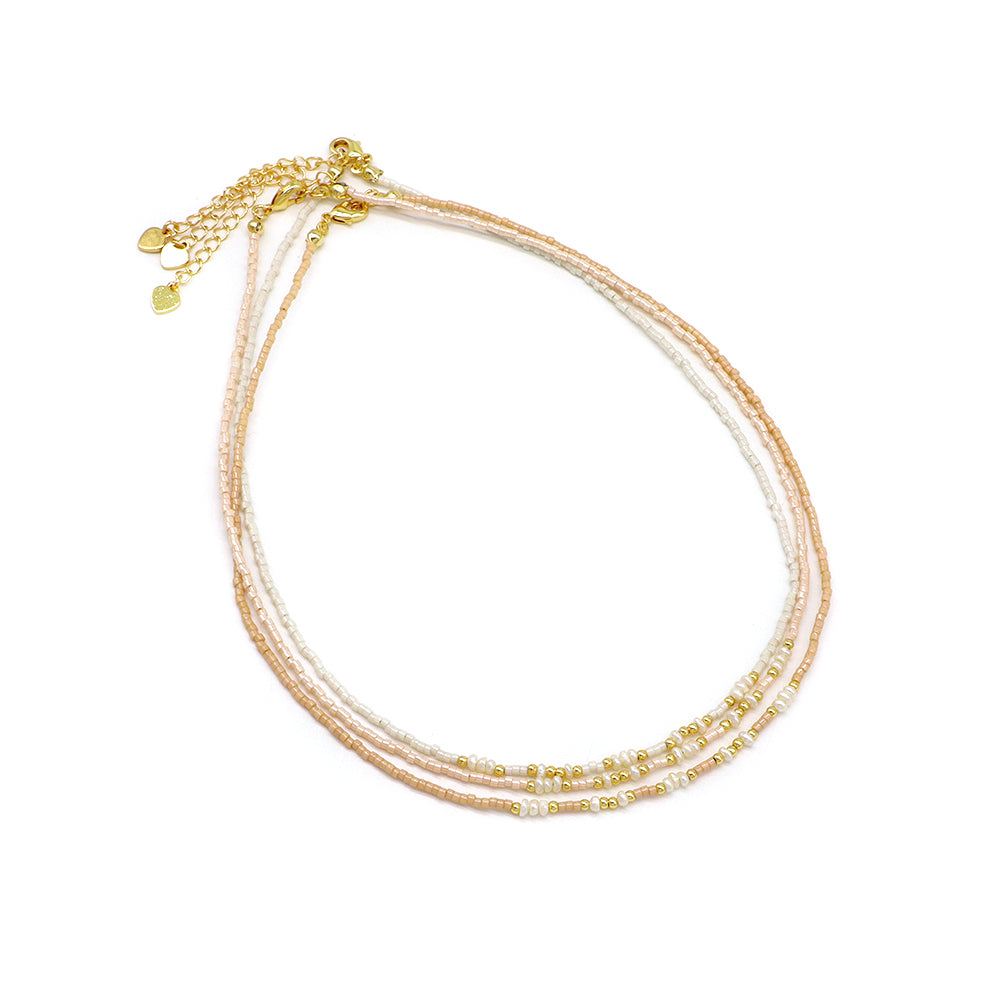 Handmade Customizable Miyuki Beads Necklace With Natural Stone Beads