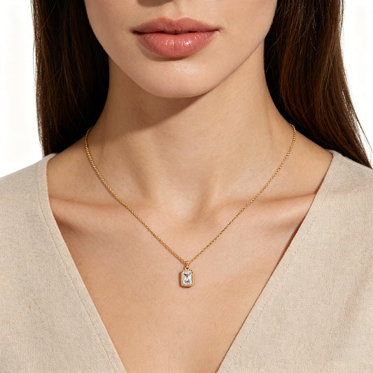 Handmade Customizable Glass Crystal Pendant Necklace