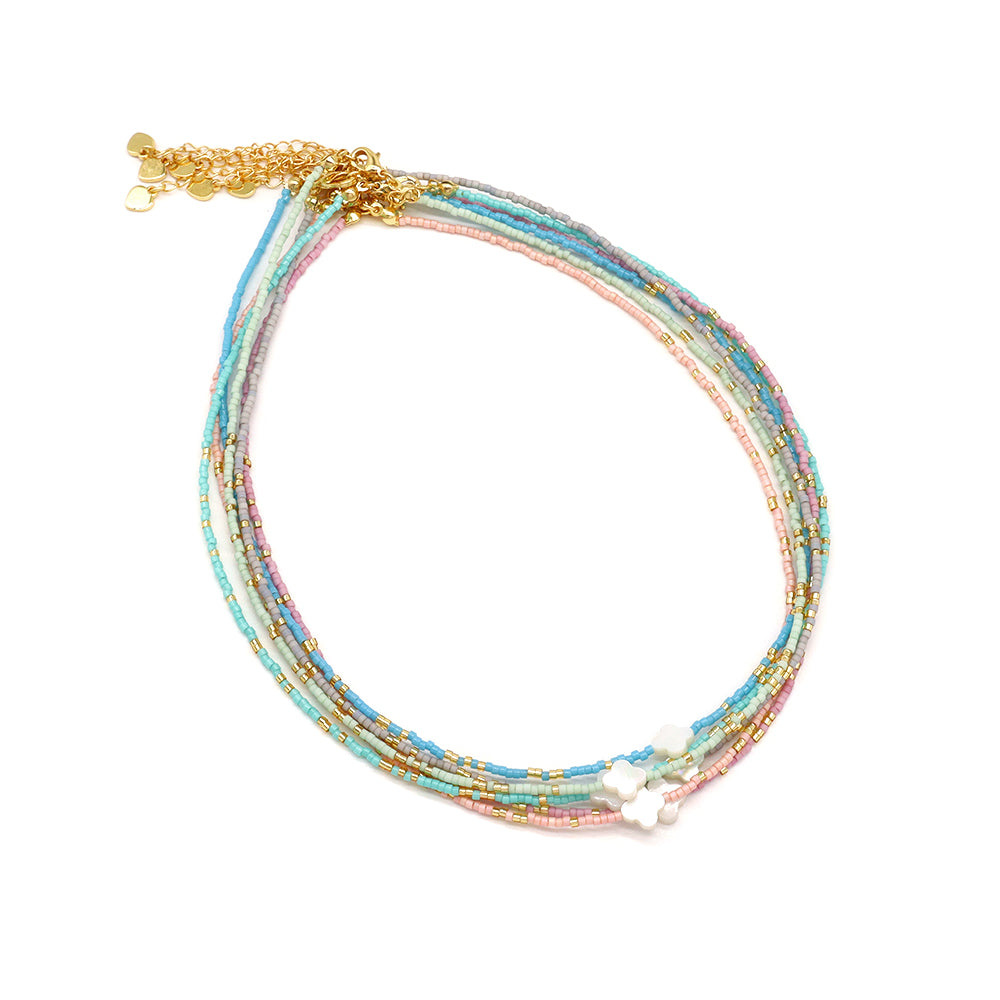 Handmade Customizable Miyuki Beads Necklace With Shell Charm