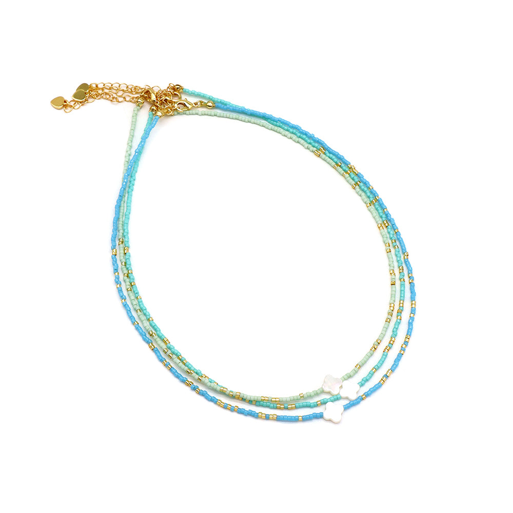 Handmade Customizable Miyuki Beads Necklace With Shell Charm