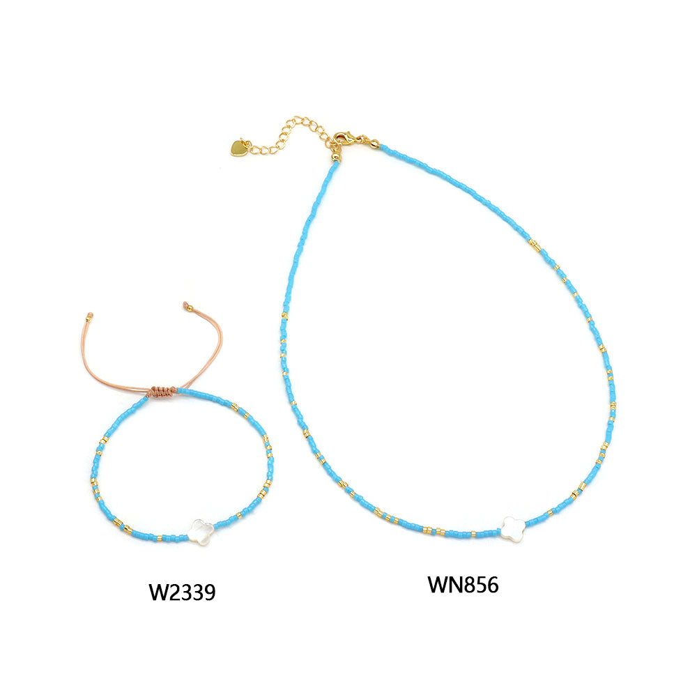 Handmade Customizable Miyuki Beads Necklace With Shell Charm