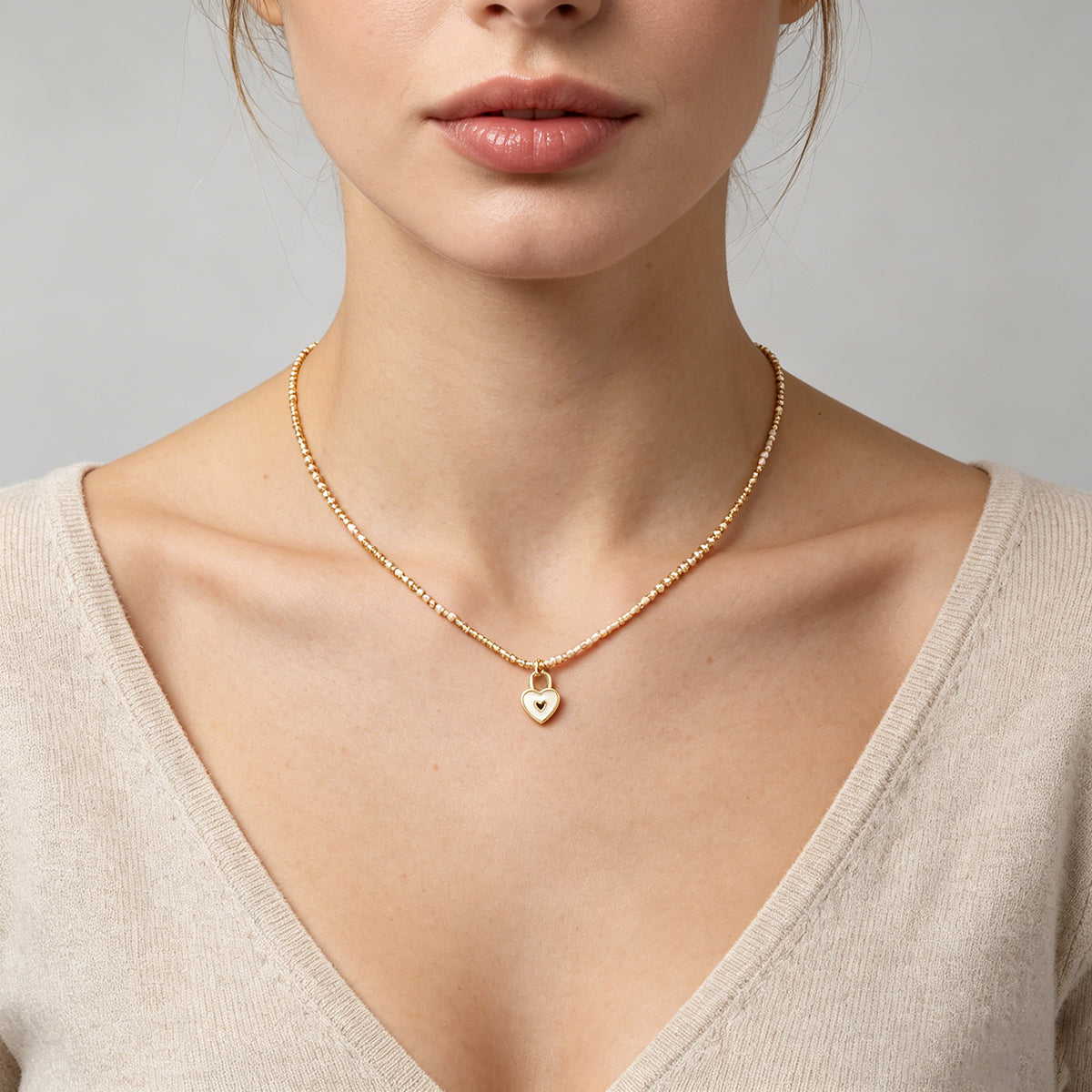 Handmade Customizable Miyuki Beads Necklace With Enamel Pendant