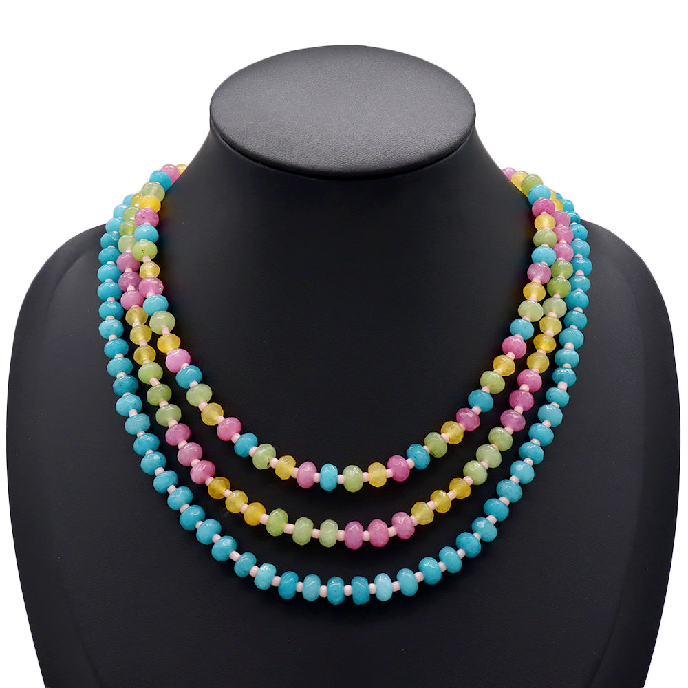 Handmade Customizable Natural Stone Beads Necklace