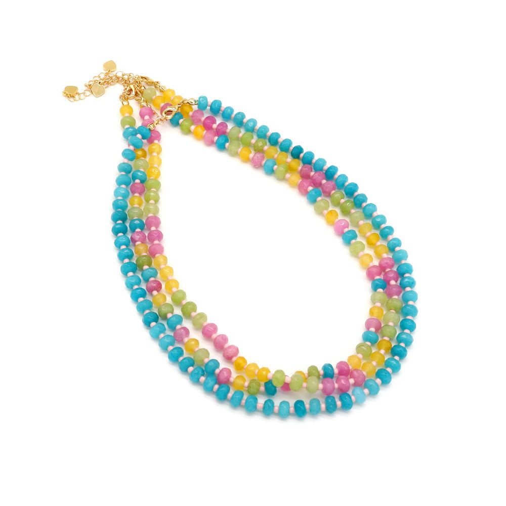 Handmade Customizable Natural Stone Beads Necklace