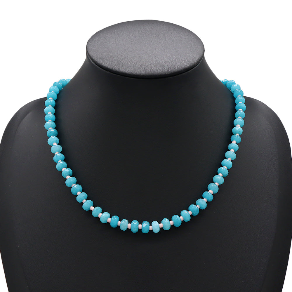 Handmade Customizable Natural Stone Beads Necklace