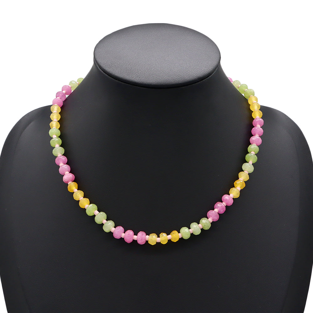 Handmade Customizable Natural Stone Beads Necklace