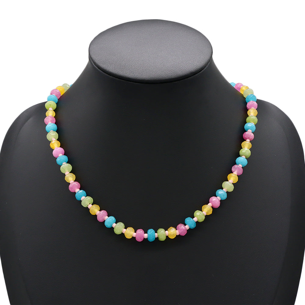 Handmade Customizable Natural Stone Beads Necklace