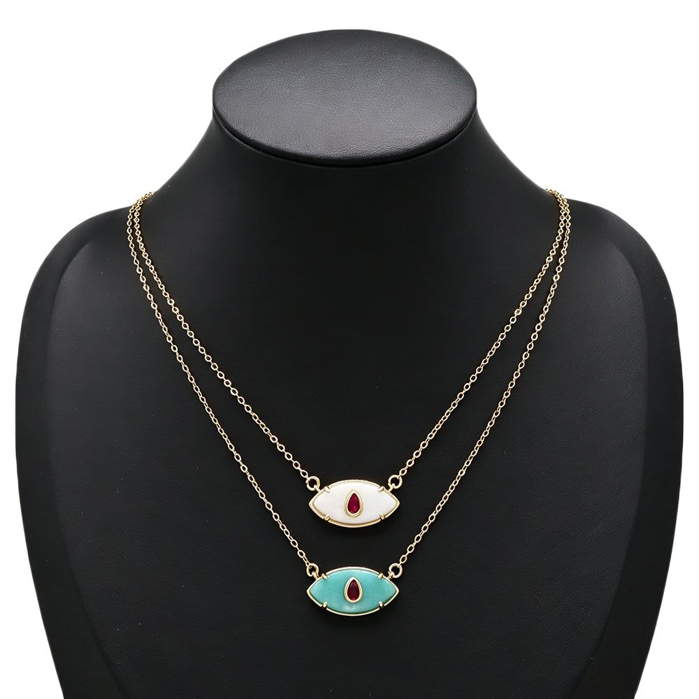 Handmade Custom Natural Stone Pendant Necklace (with chain)