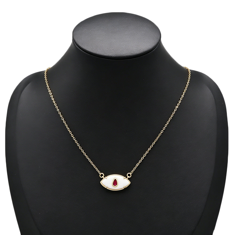 Handmade Custom Natural Stone Pendant Necklace (with chain)