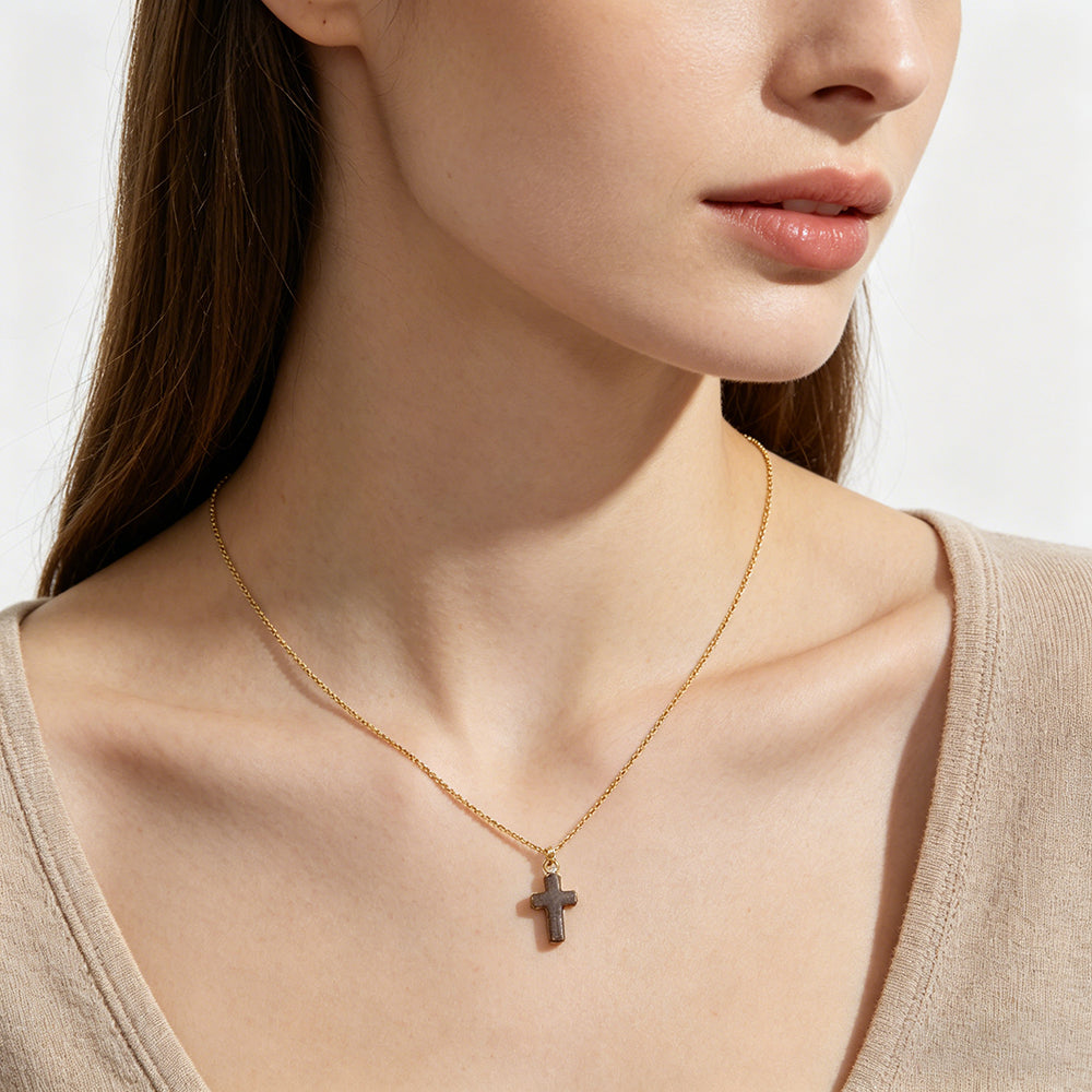 Handmade Customizable Natural Stone Pendant Necklace (with chain)