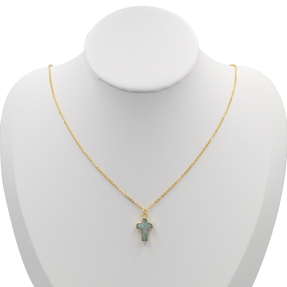 Handmade Customizable Natural Stone Pendant Necklace (with chain)