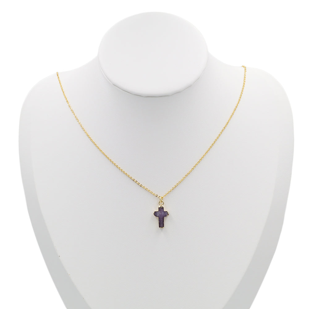 Handmade Customizable Natural Stone Pendant Necklace (with chain)