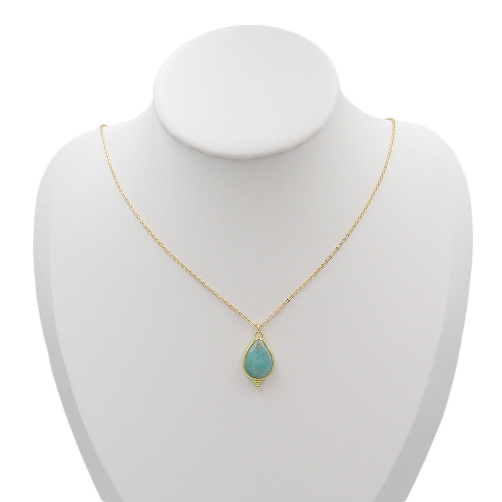 Handmade Customizable Natural Stone Pendant Necklace